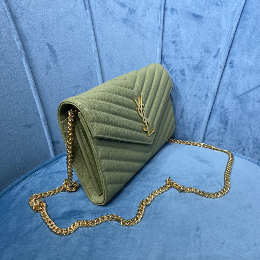 YSL CASSANDRE MATELASSÉ CHAIN WALLET