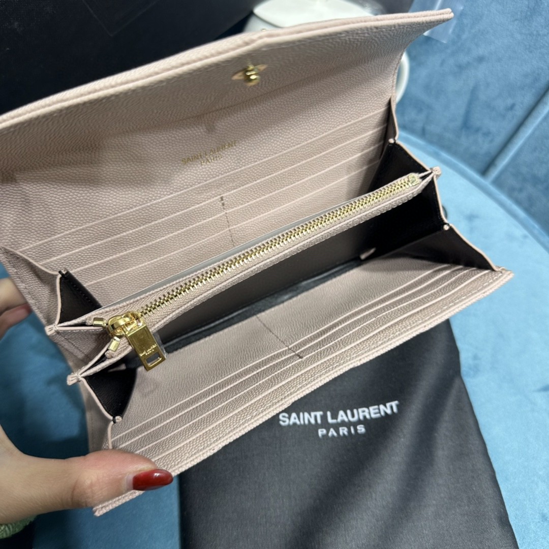 YSL CASSANDRE MATELASSÉ LARGE FLAP WALLET
