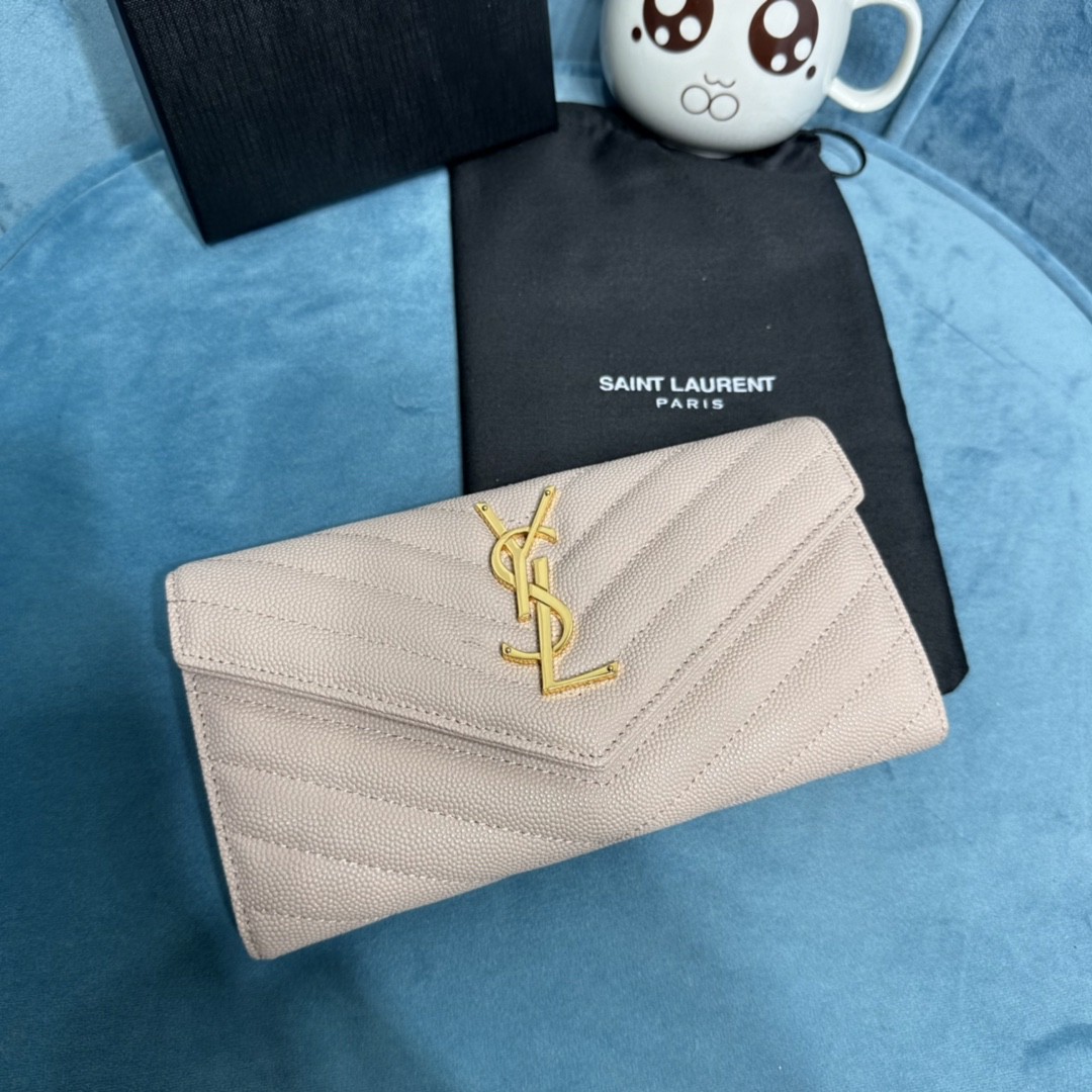 YSL CASSANDRE MATELASSÉ LARGE FLAP WALLET