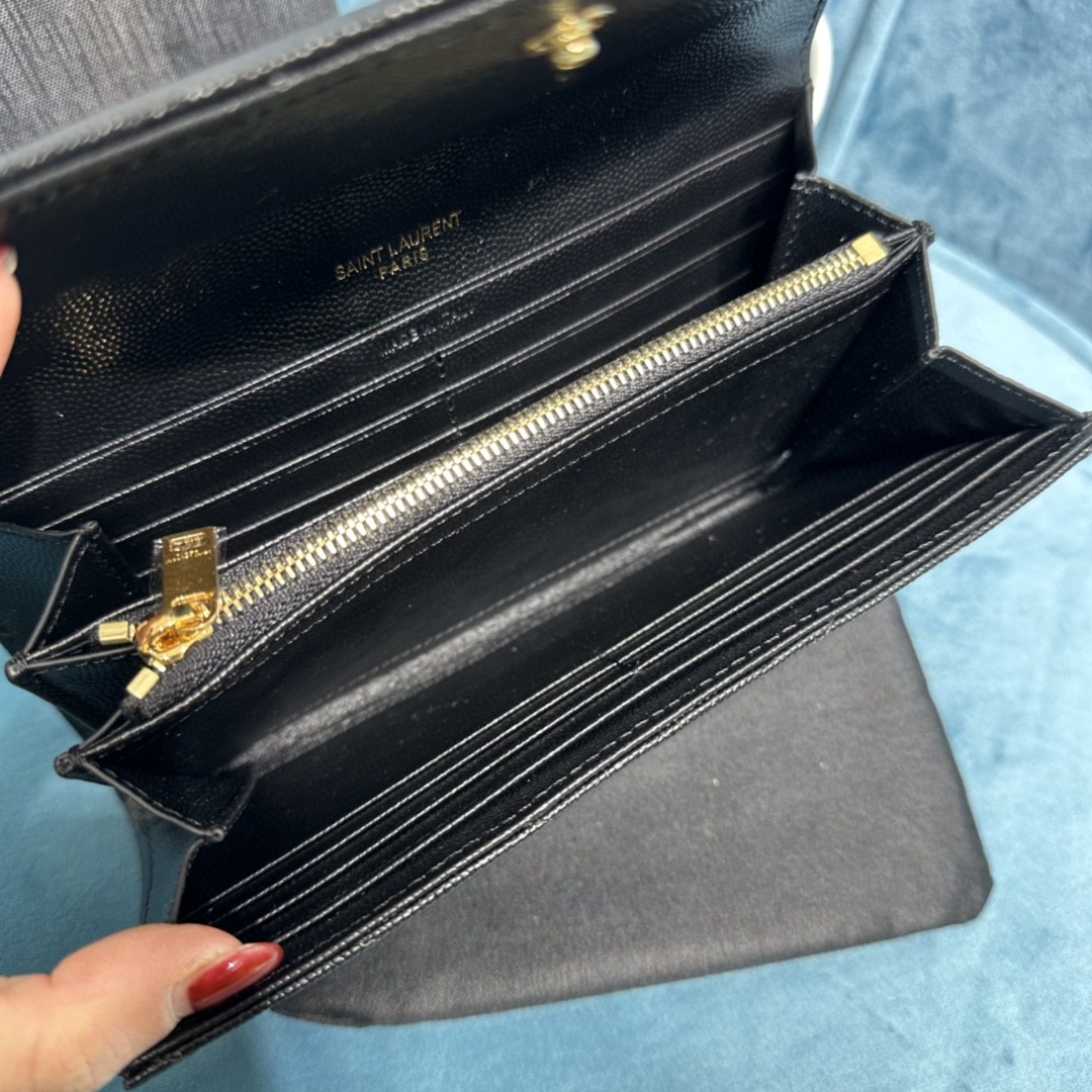 YSL CASSANDRE MATELASSÉ LARGE FLAP WALLET