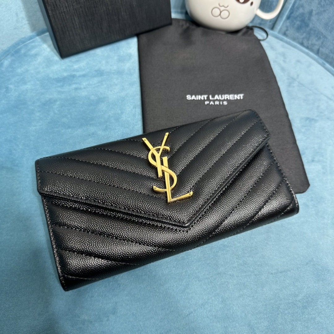 YSL CASSANDRE MATELASSÉ LARGE FLAP WALLET