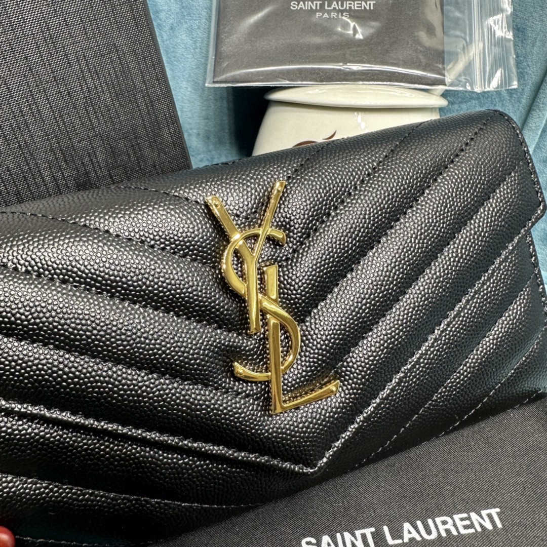 YSL CASSANDRE MATELASSÉ LARGE FLAP WALLET