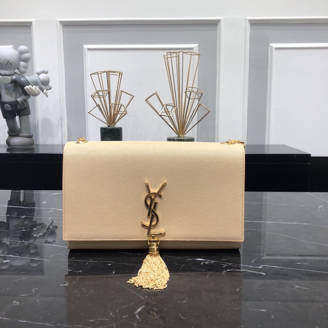 YSL KATE MEDIUM CHAIN BAG WITH TASSEL