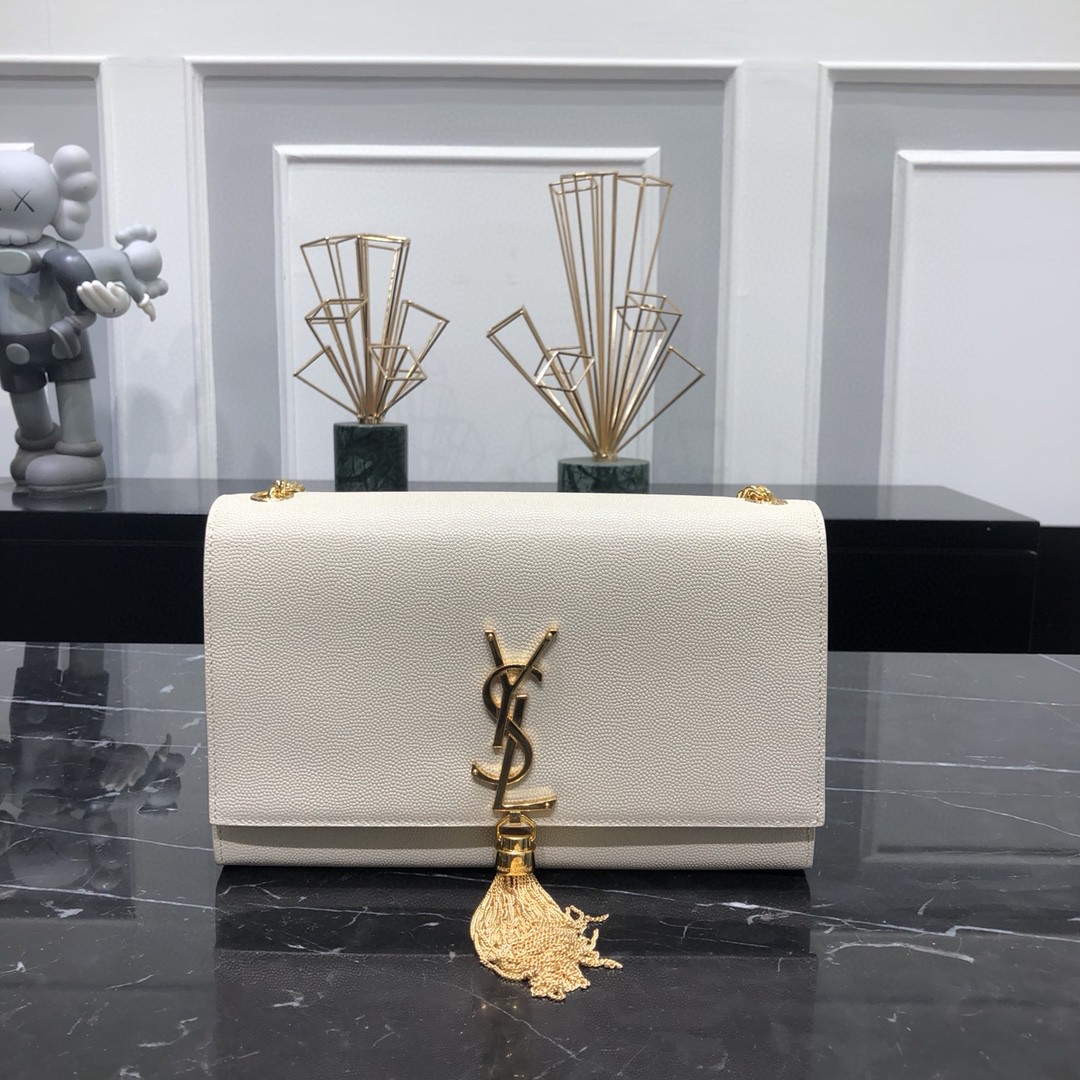 YSL KATE MEDIUM CHAIN BAG WITH TASSEL