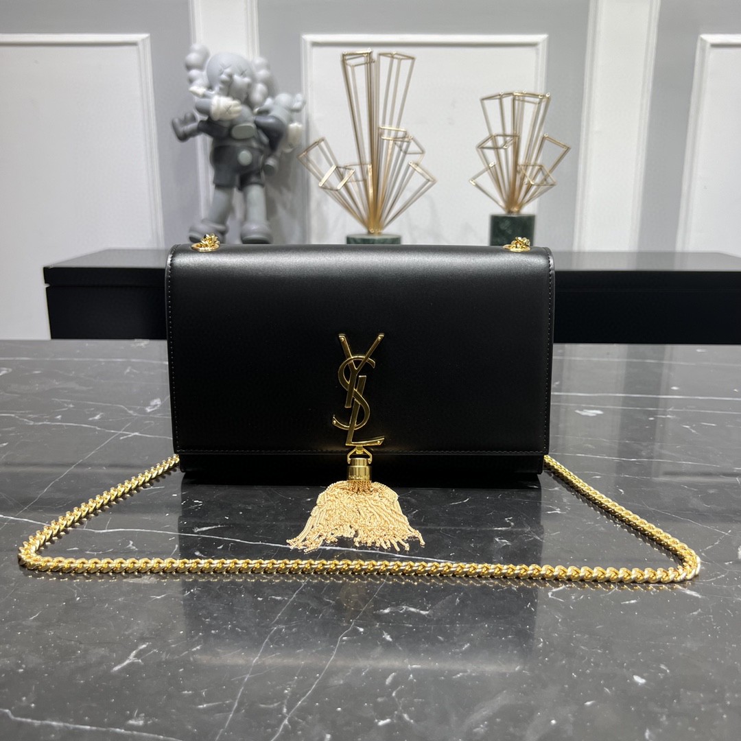 YSL KATE MEDIUM CHAIN BAG WITH TASSEL