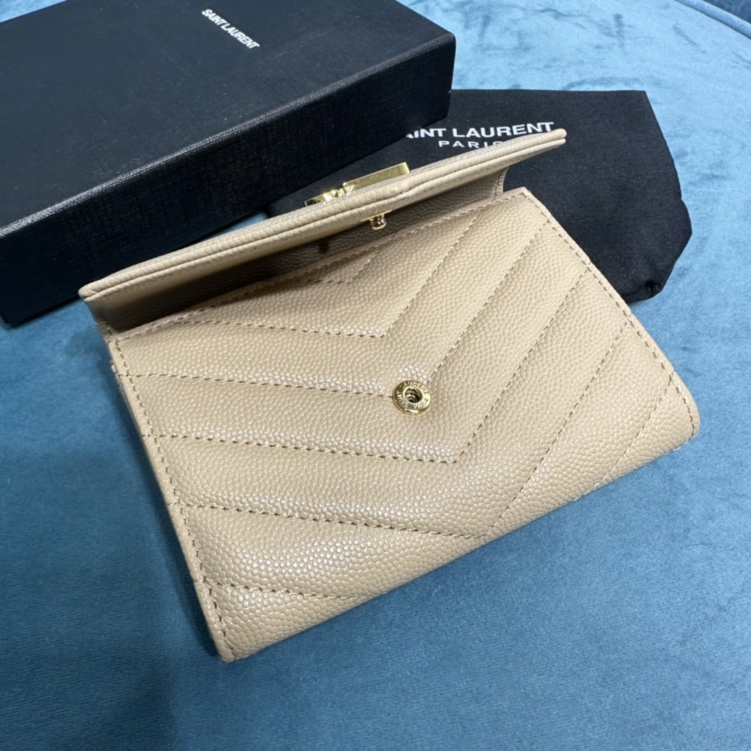 YSL CASSANDRE MATELASSÉ SMALL ENVELOPE WALLET