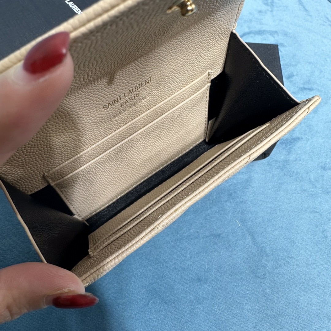 YSL CASSANDRE MATELASSÉ SMALL ENVELOPE WALLET