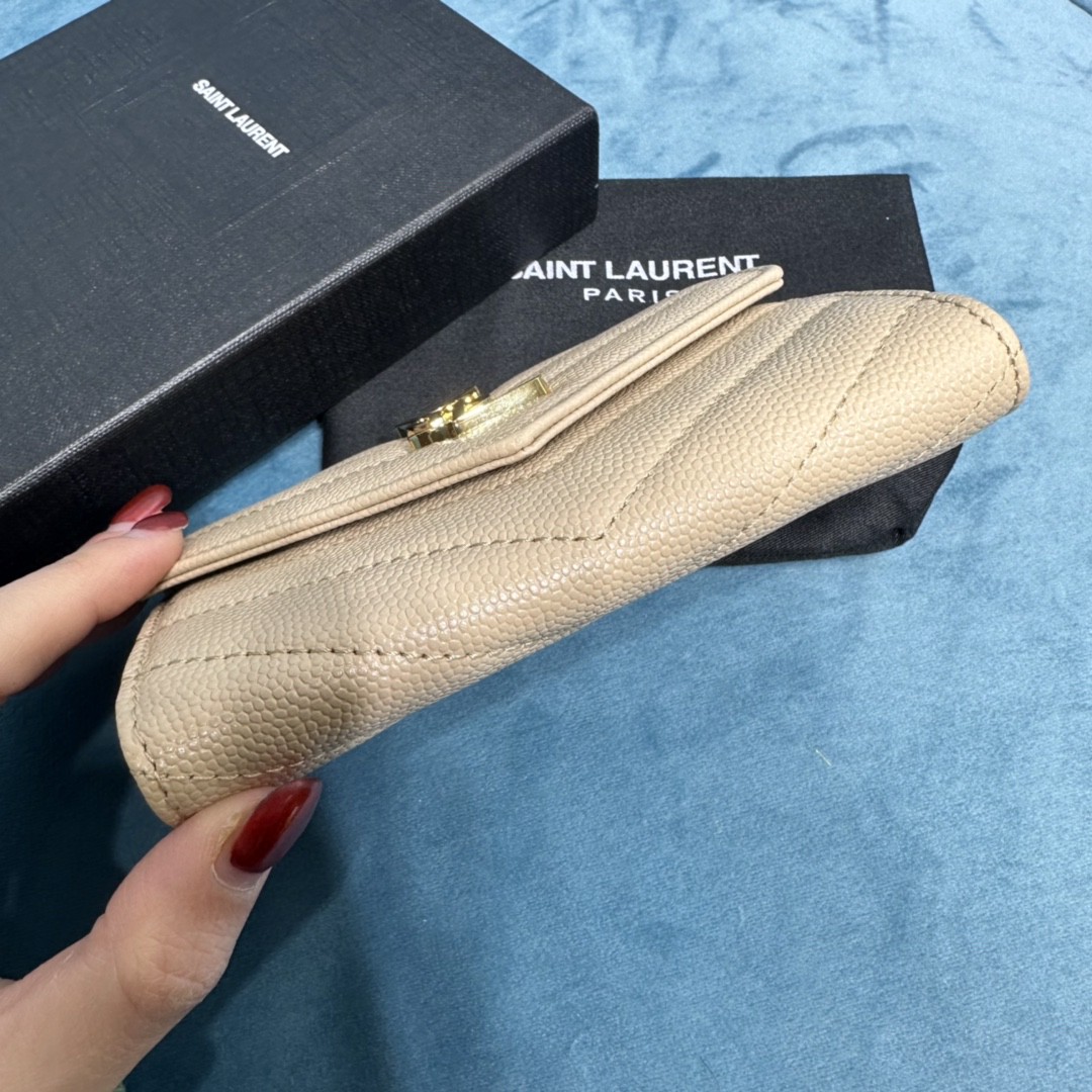 YSL CASSANDRE MATELASSÉ SMALL ENVELOPE WALLET