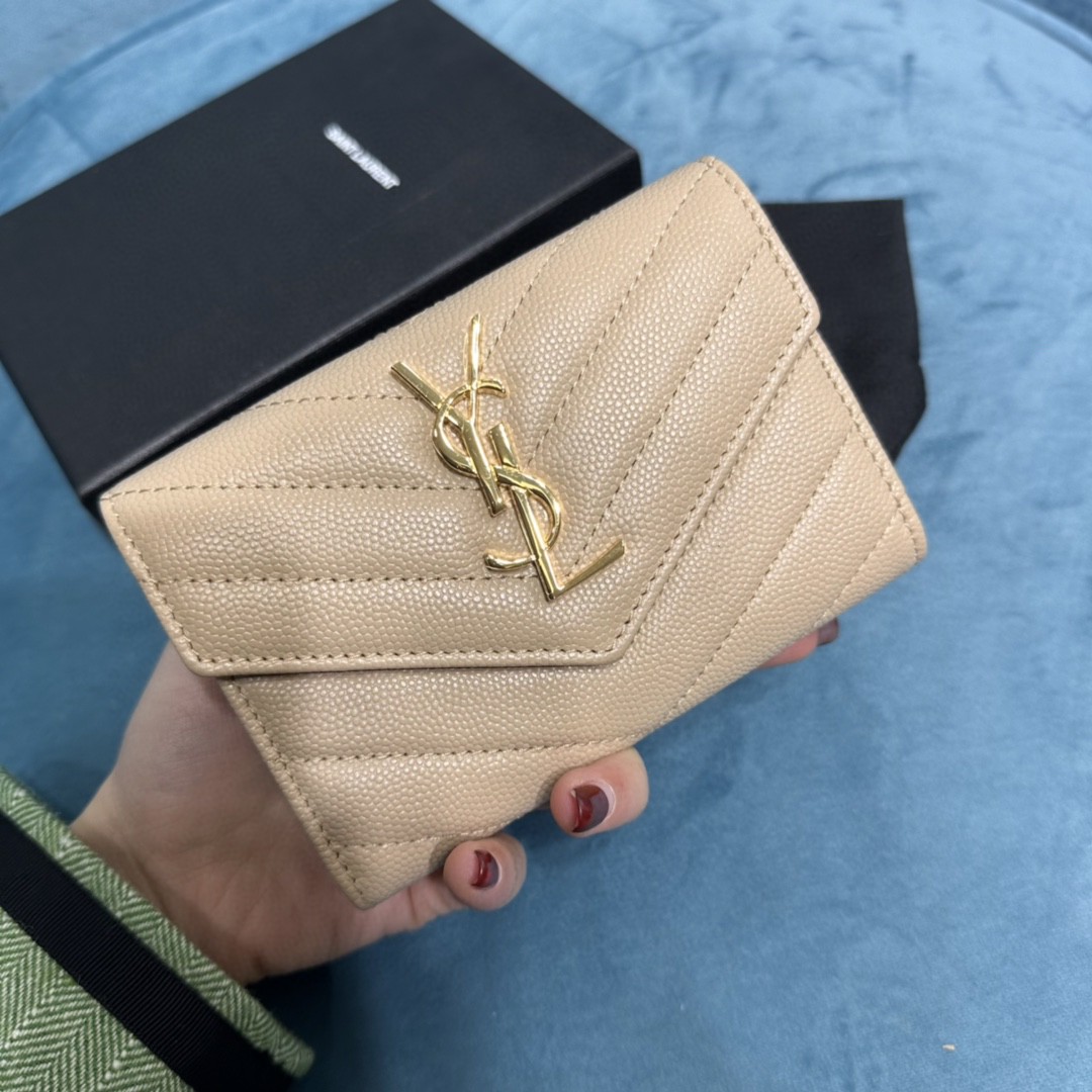 YSL CASSANDRE MATELASSÉ SMALL ENVELOPE WALLET