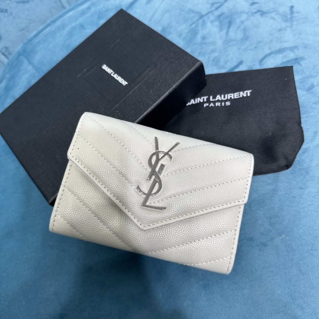 YSL CASSANDRE MATELASSÉ SMALL ENVELOPE WALLET