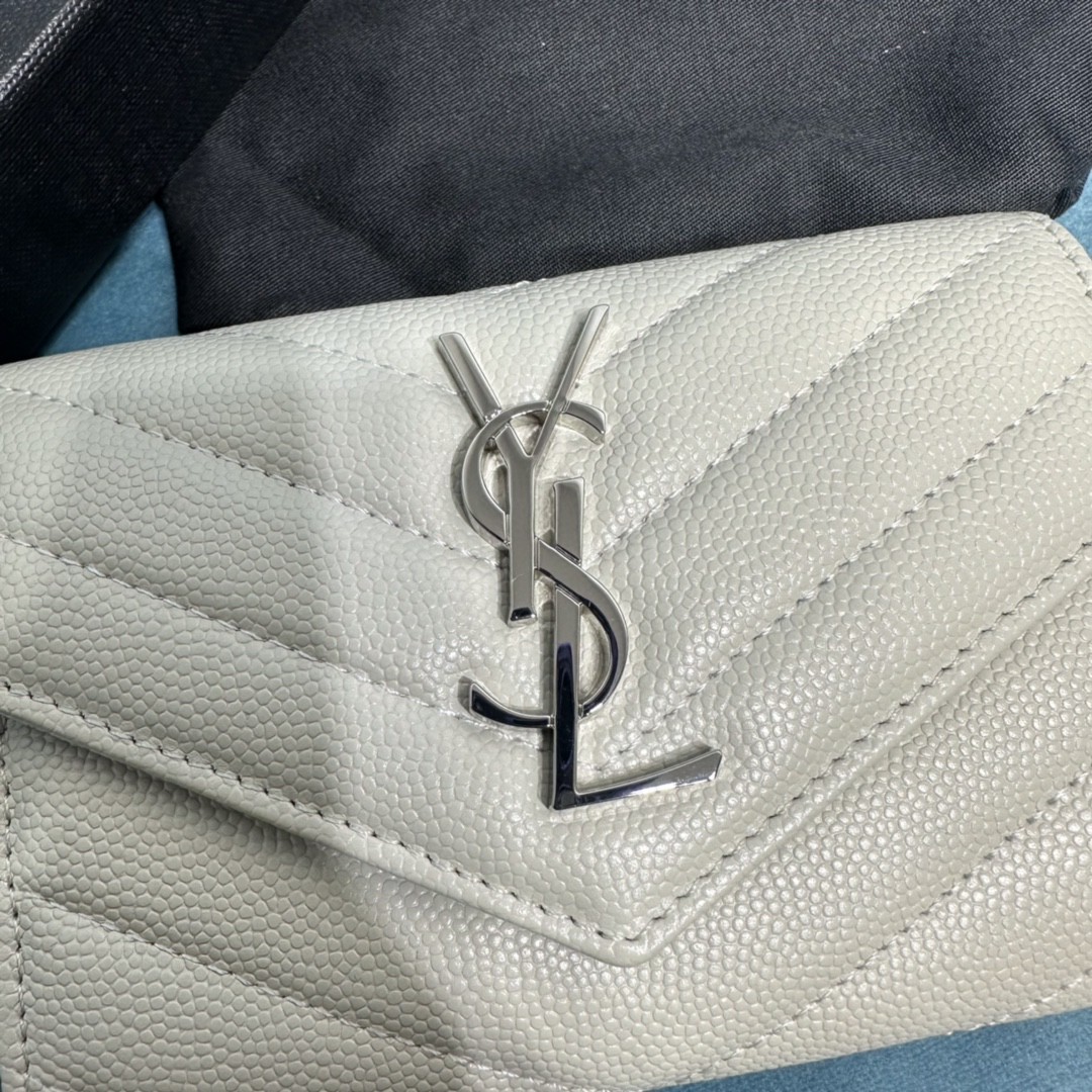 YSL CASSANDRE MATELASSÉ SMALL ENVELOPE WALLET