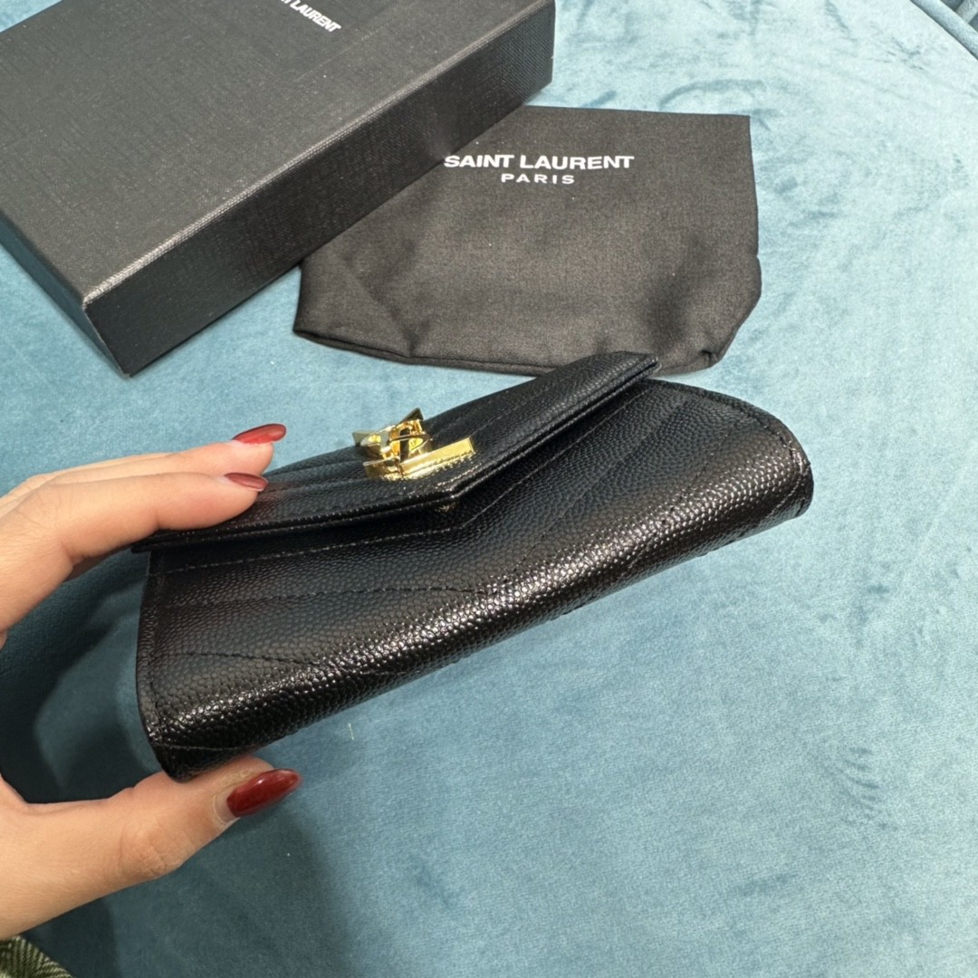 YSL CASSANDRE MATELASSÉ SMALL ENVELOPE WALLET
