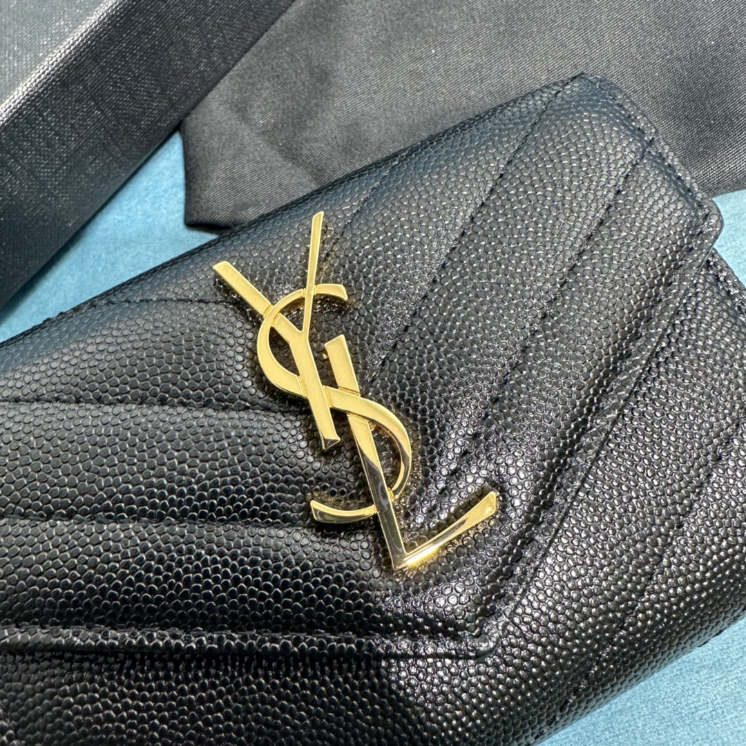 YSL CASSANDRE MATELASSÉ SMALL ENVELOPE WALLET