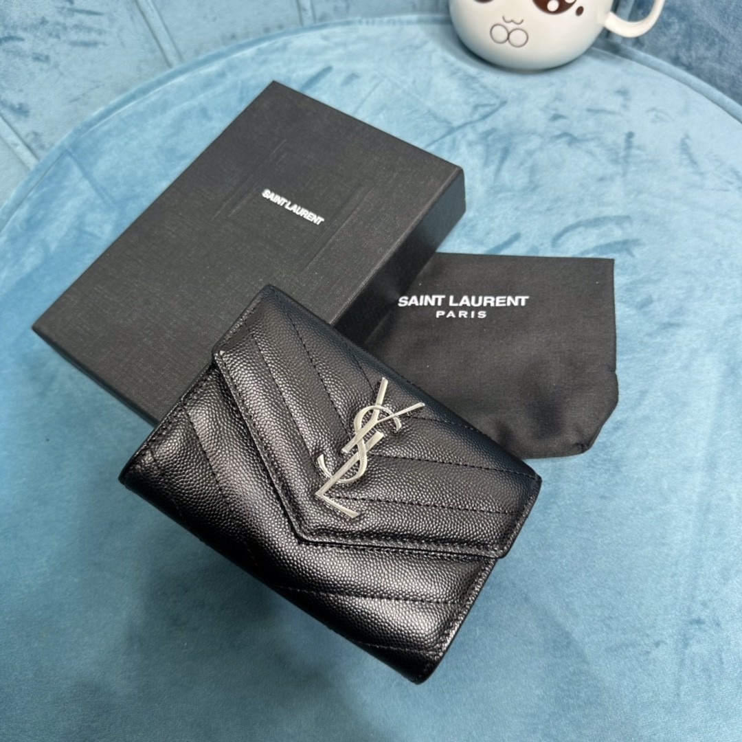 YSL CASSANDRE MATELASSÉ SMALL ENVELOPE WALLET