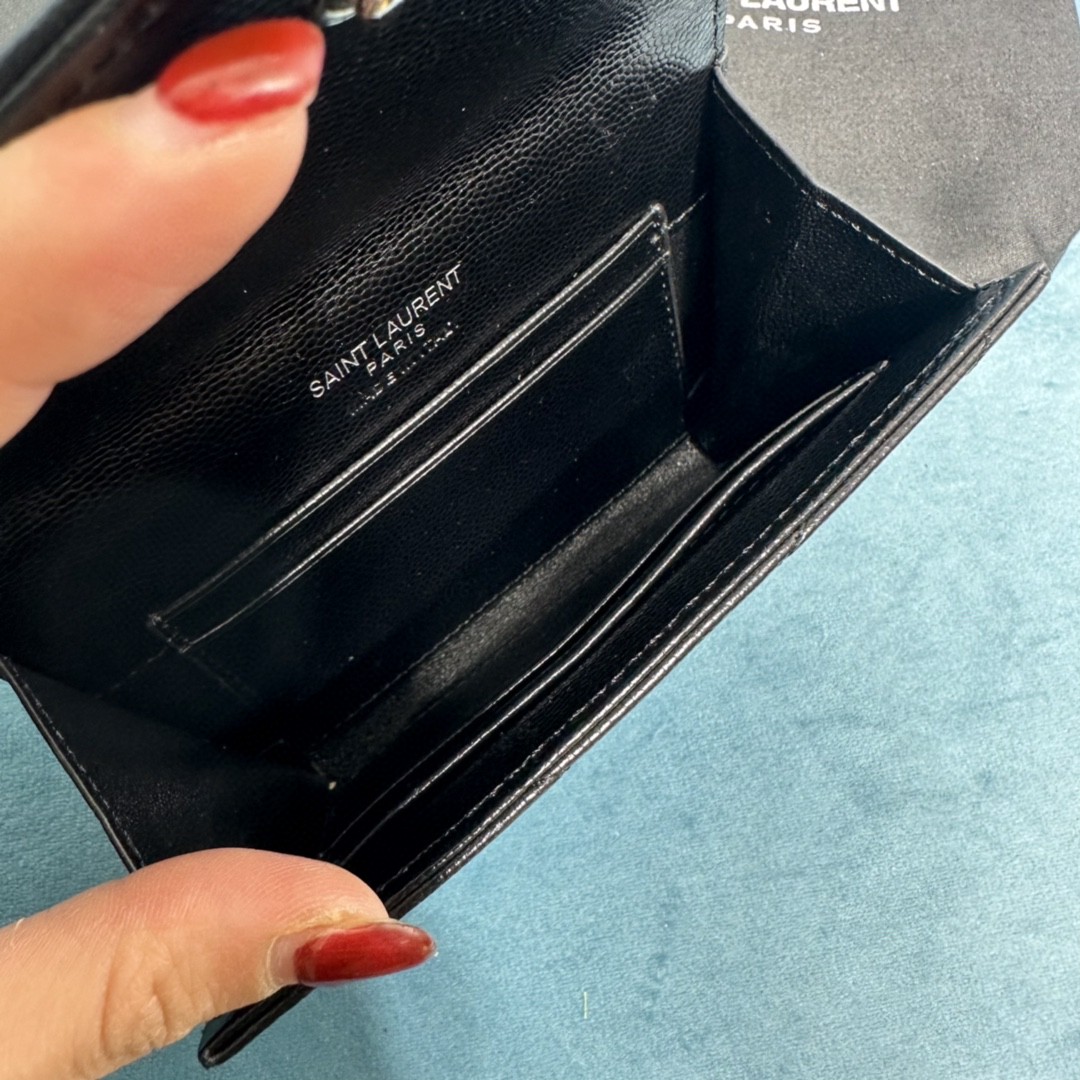 YSL CASSANDRE MATELASSÉ SMALL ENVELOPE WALLET
