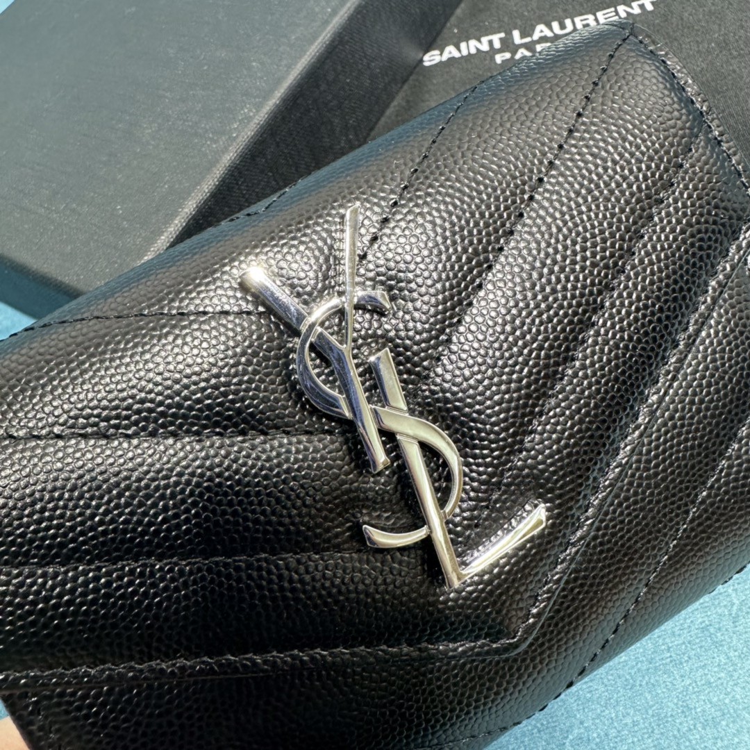 YSL CASSANDRE MATELASSÉ SMALL ENVELOPE WALLET