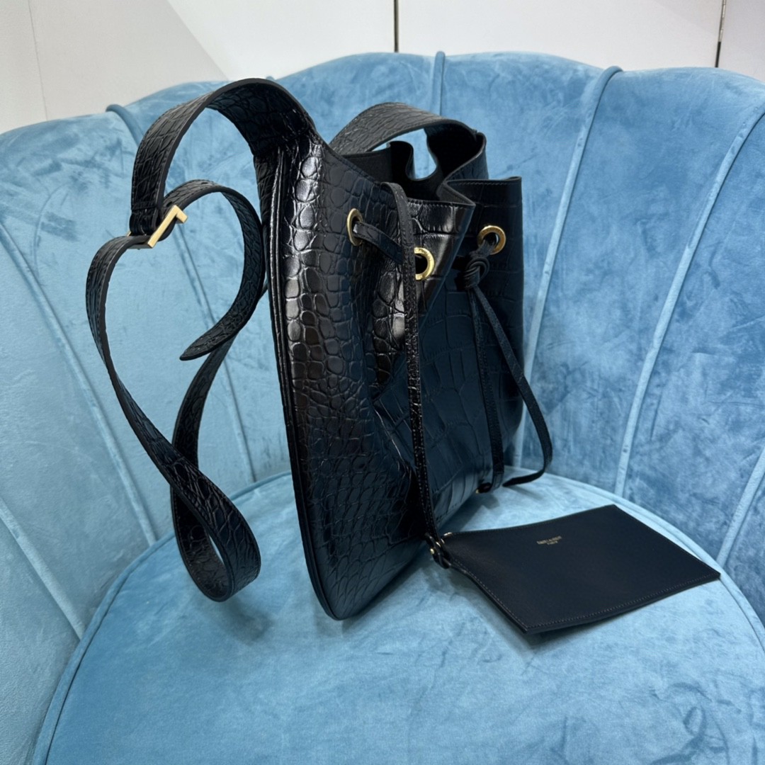 YSL PARIS VII LARGE FLAT HOBO BAG