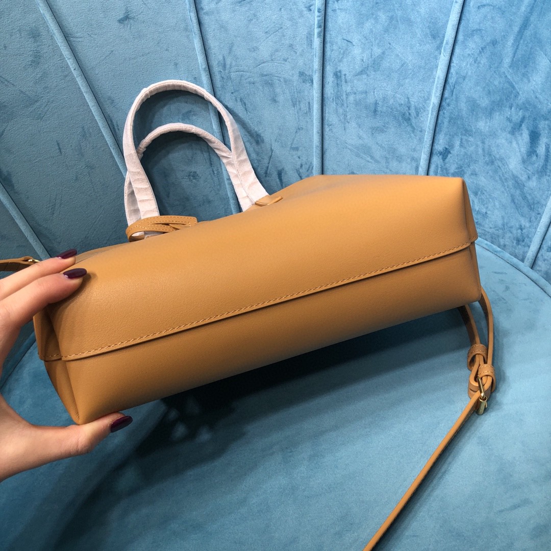 YSL Leather Shopping Tote Bag