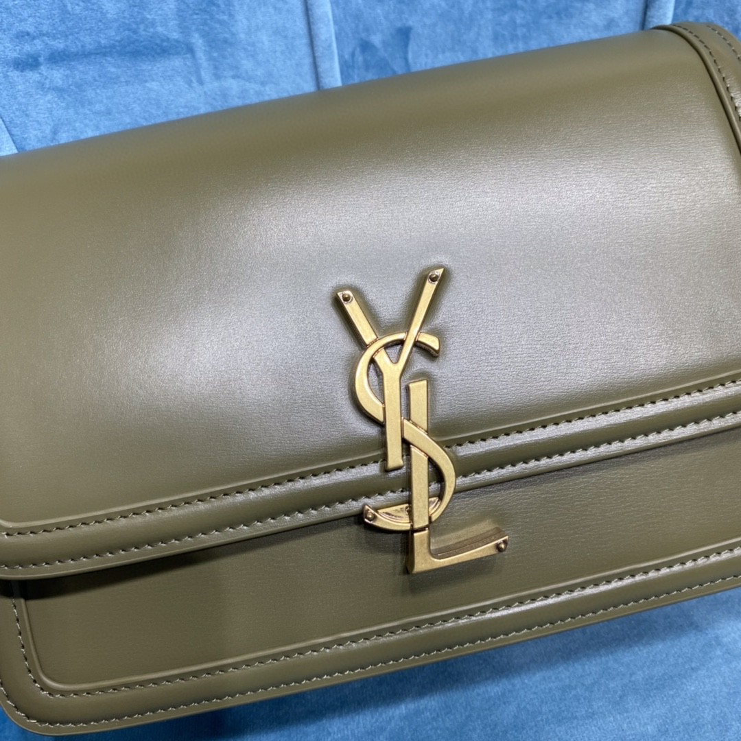 YSL SOLFERINO MEDIUM SATCHEL IN CANVAS AND BOX