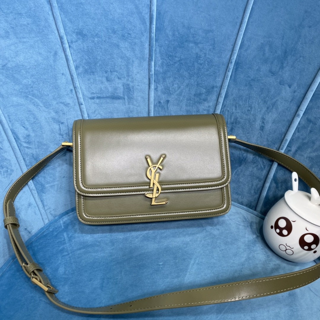 YSL SOLFERINO MEDIUM SATCHEL IN CANVAS AND BOX