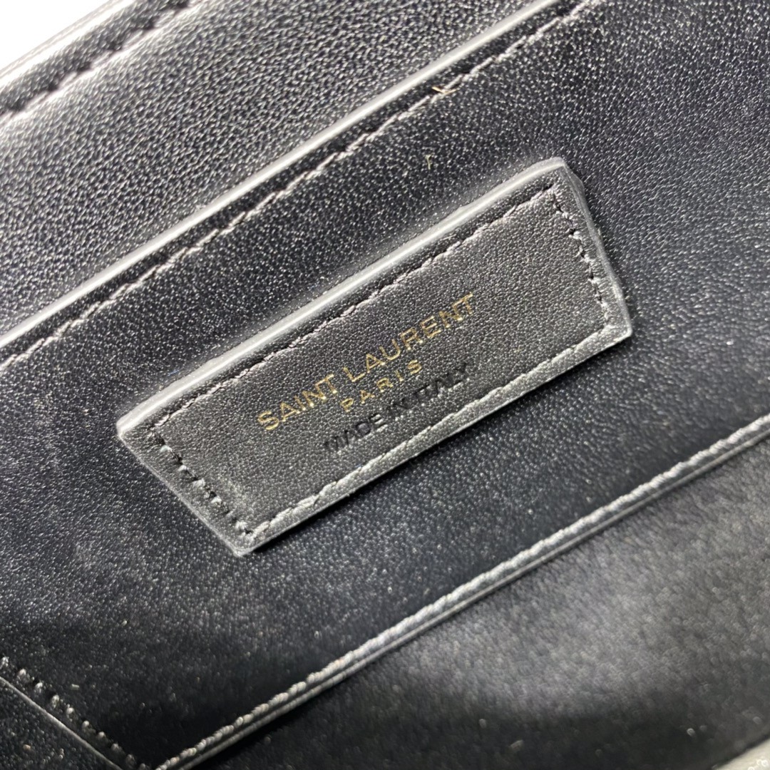 YSL SOLFERINO MEDIUM SATCHEL IN CANVAS AND BOX