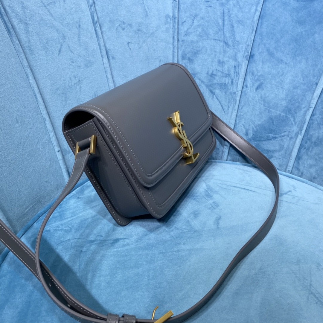 YSL SOLFERINO MEDIUM SATCHEL IN CANVAS AND BOX