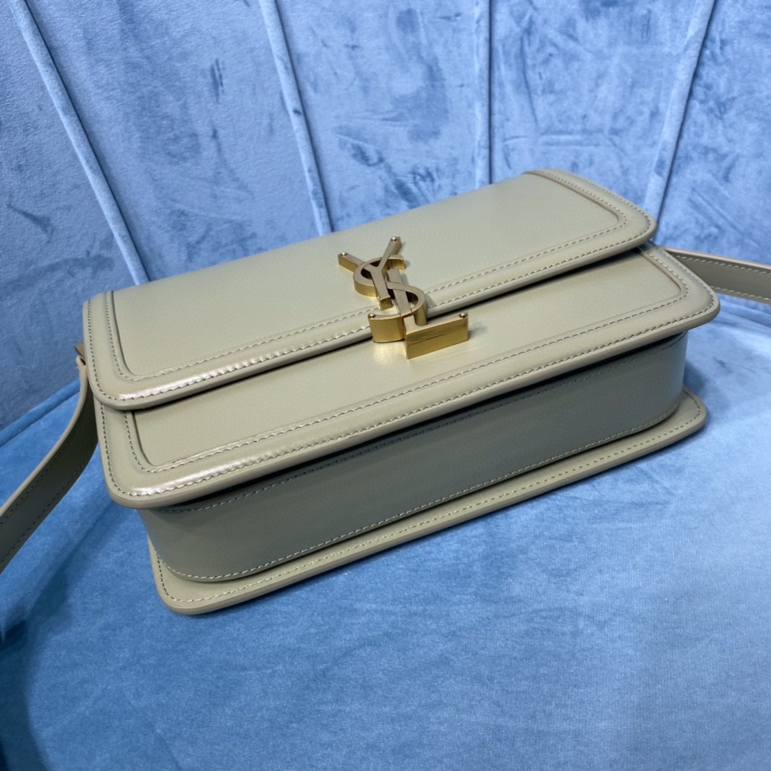 YSL SOLFERINO MEDIUM SATCHEL IN CANVAS AND BOX