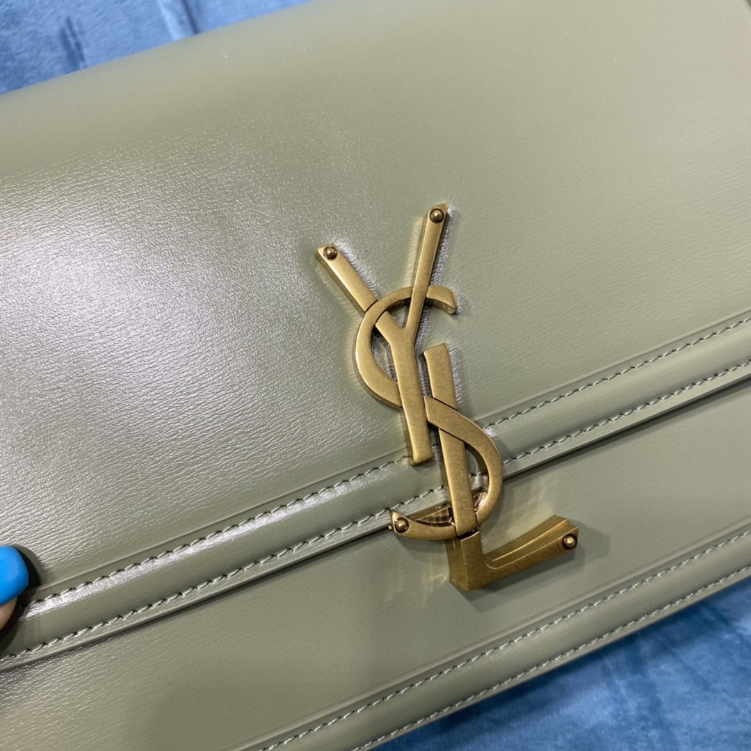 YSL SOLFERINO MEDIUM SATCHEL IN CANVAS AND BOX
