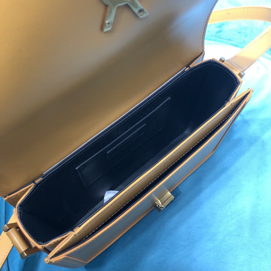 YSL SOLFERINO MEDIUM SATCHEL IN CANVAS AND BOX