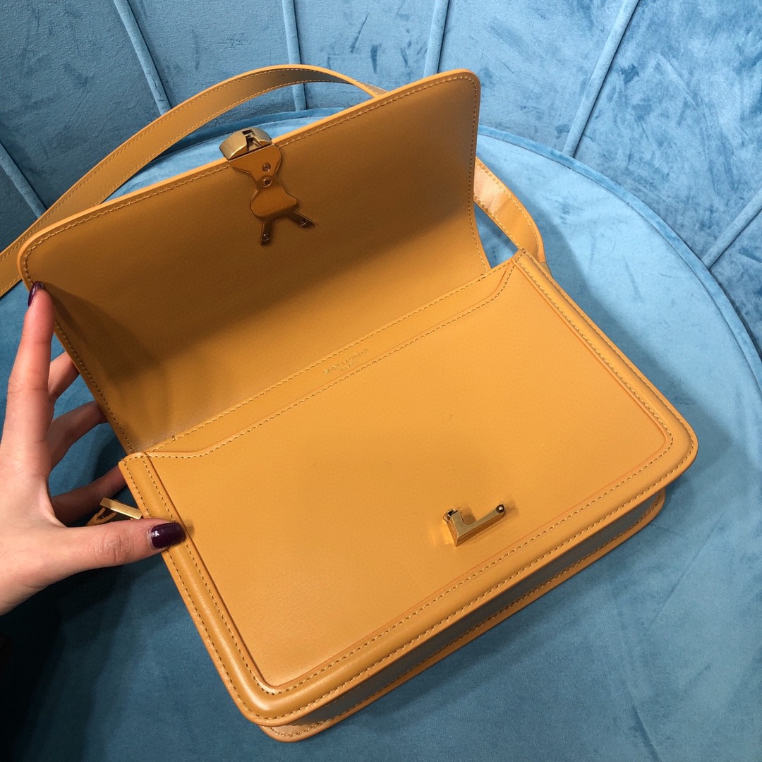 YSL SOLFERINO MEDIUM SATCHEL IN CANVAS AND BOX