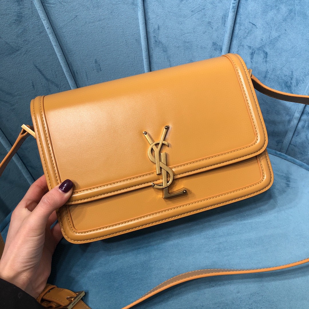 YSL SOLFERINO MEDIUM SATCHEL IN CANVAS AND BOX