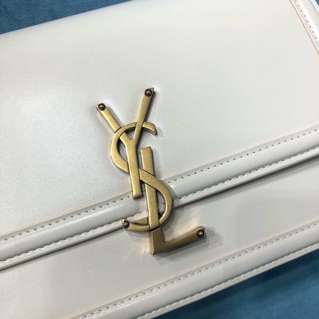 YSL SOLFERINO MEDIUM SATCHEL IN CANVAS AND BOX