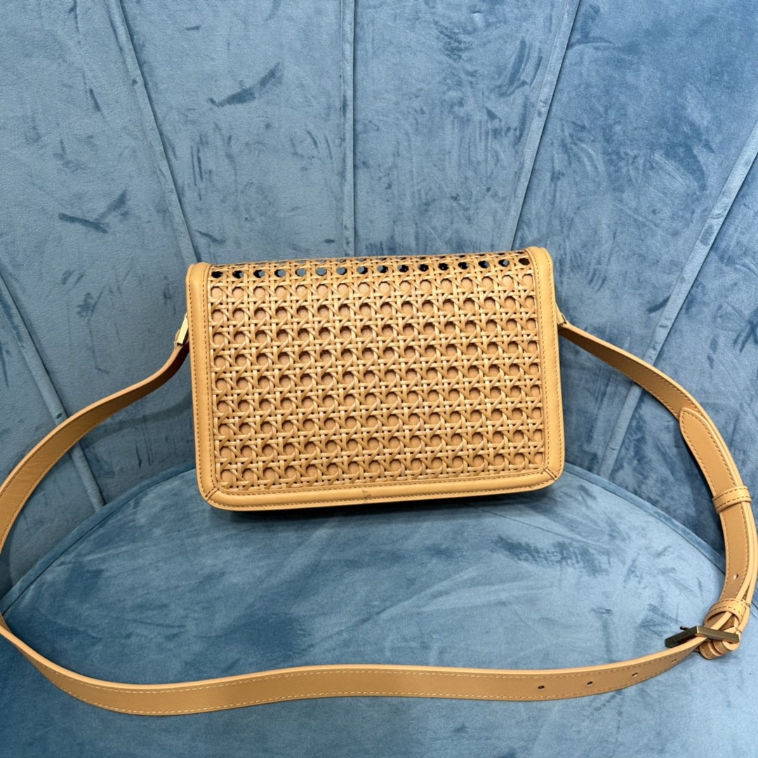 YSL SOLFERINO MEDIUM SATCHEL IN CANVAS AND BOX