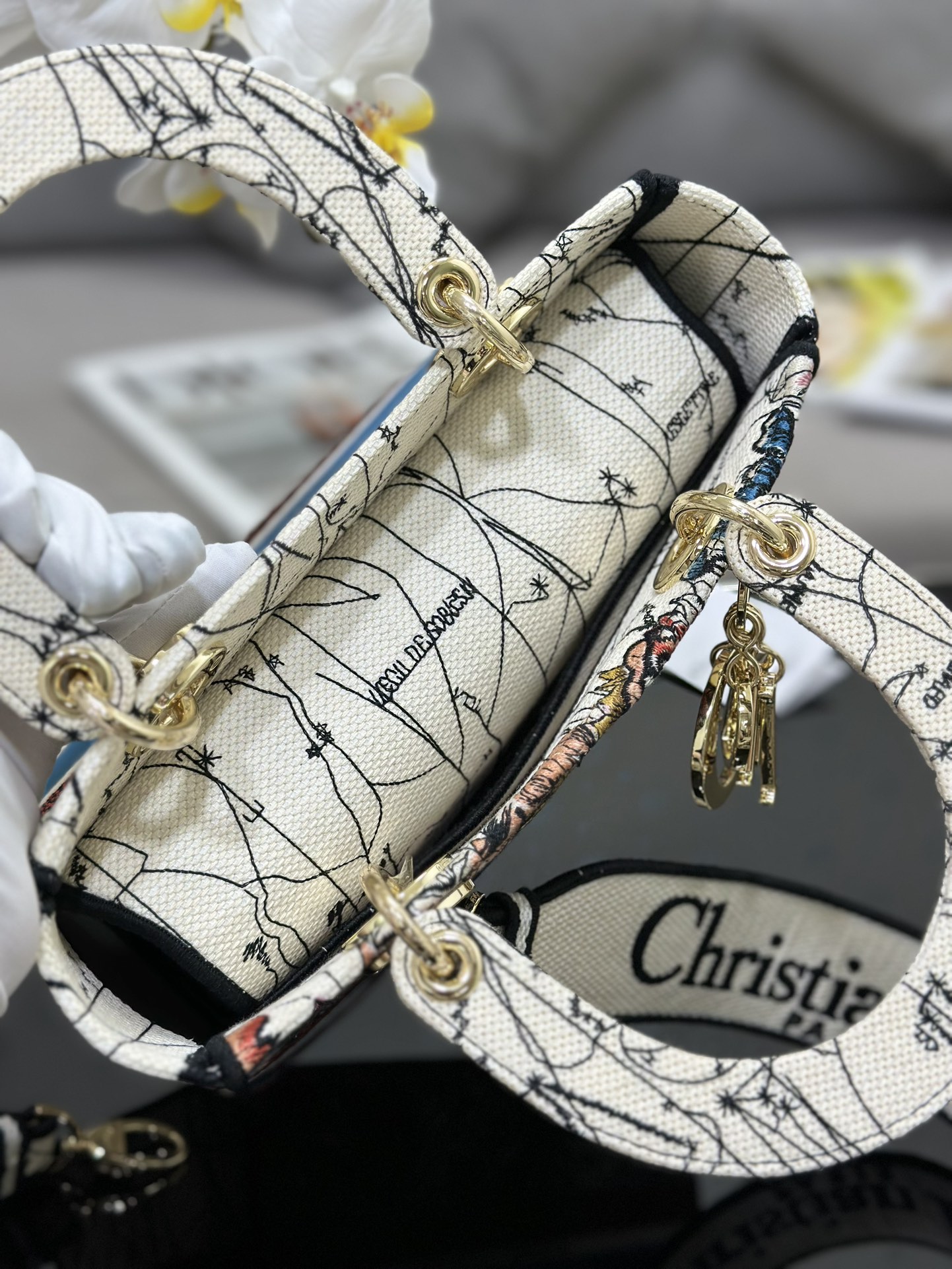 D*or medium lady d-lite bag