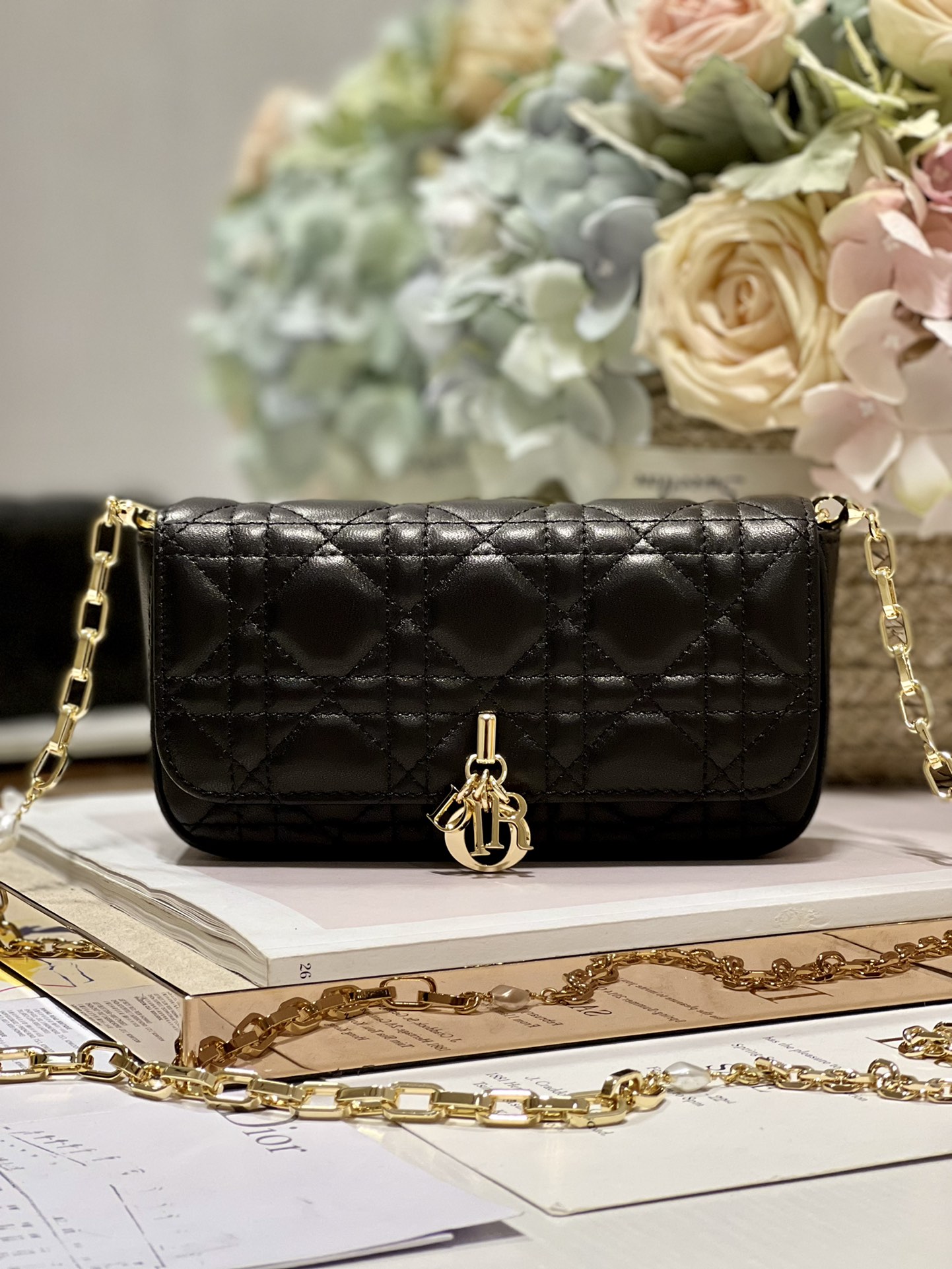 lady D*or phone pouch