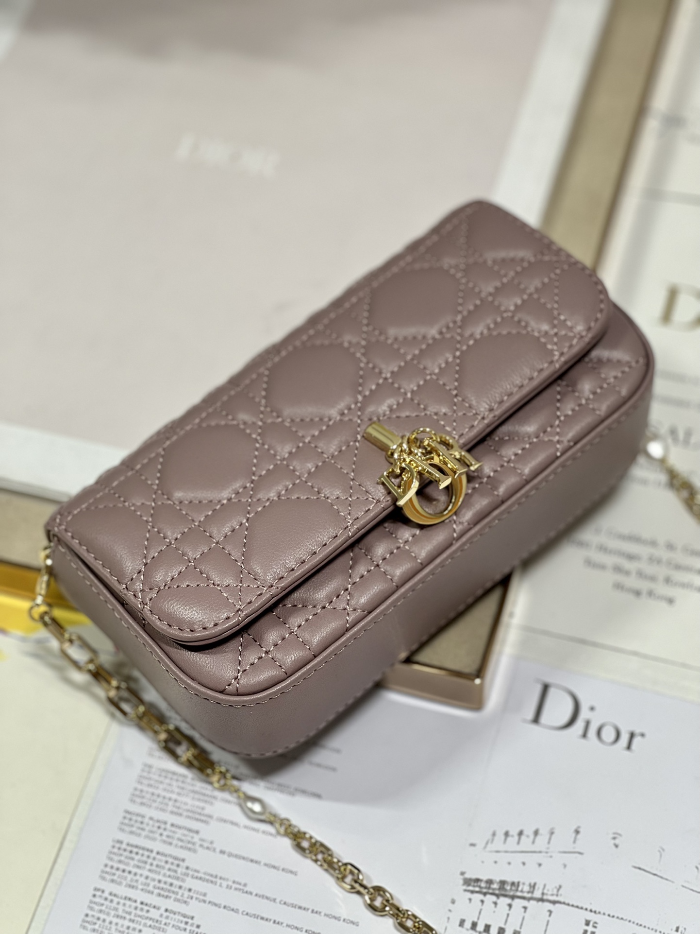 lady D*or phone pouch