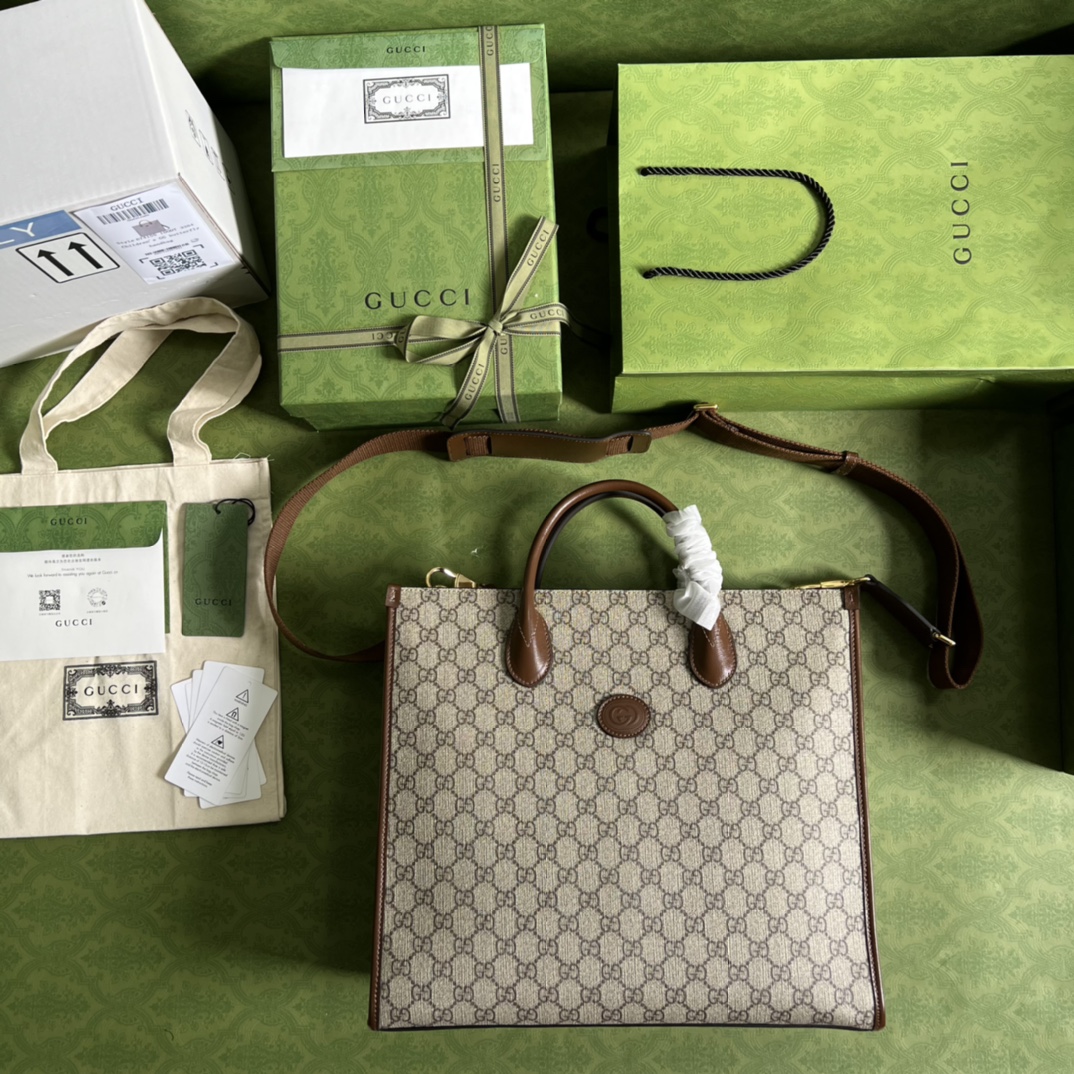 G*u*i medium tote bag with interlocking g