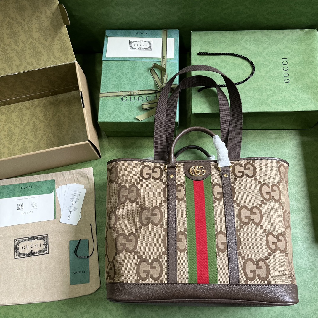 G*u*i jumbo gg medium tote bag