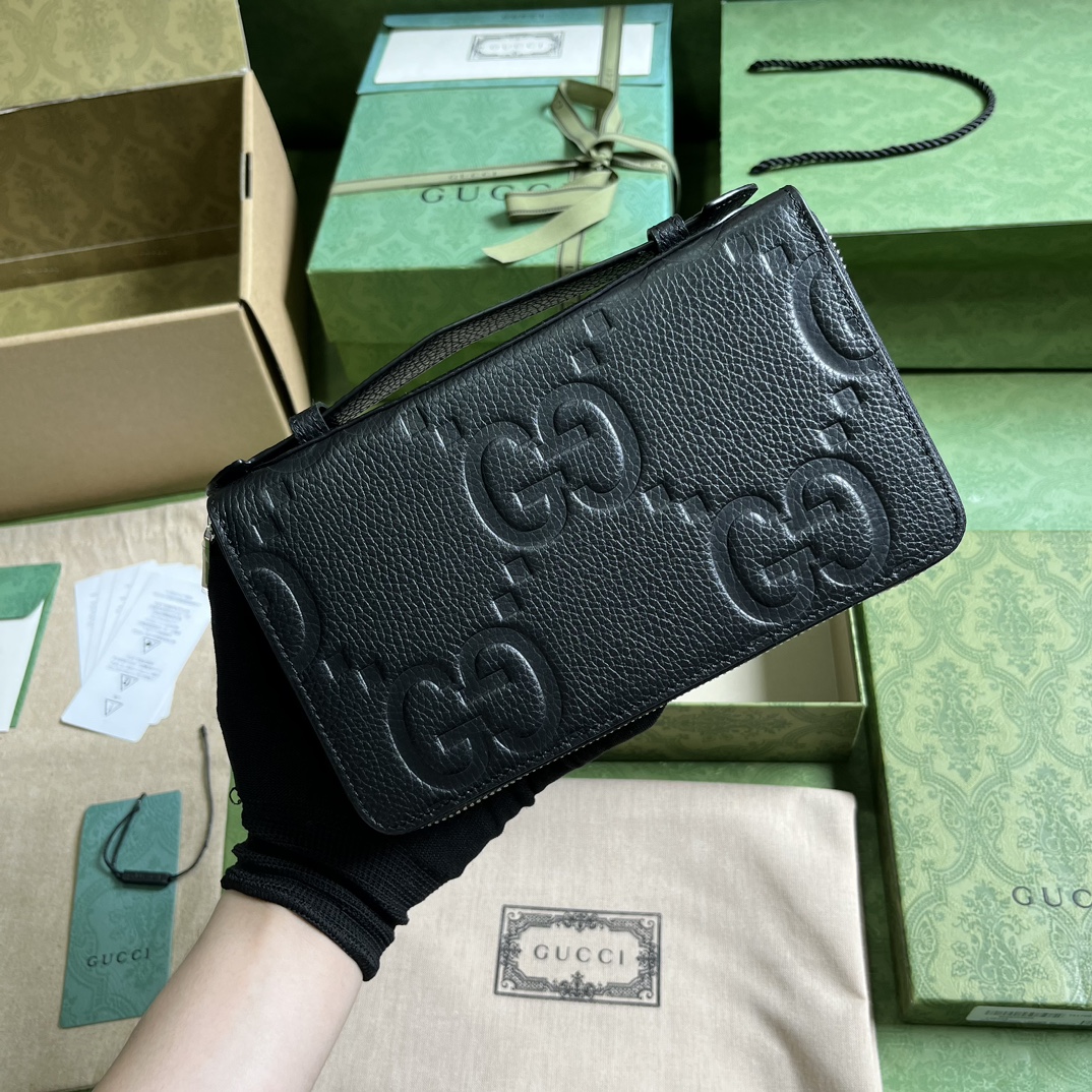 G*u*i jumbo gg travel document case