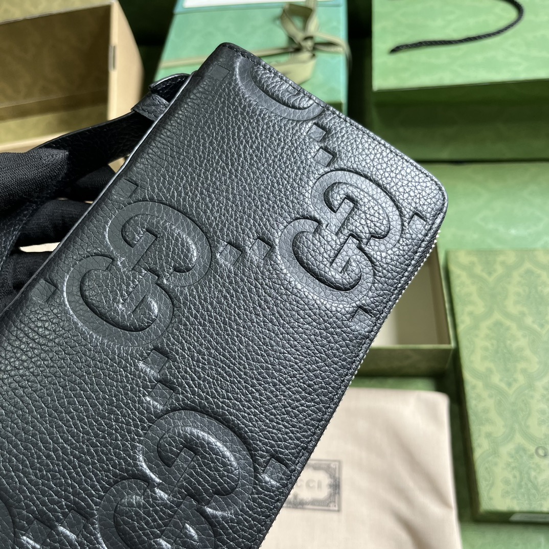 G*u*i jumbo gg travel document case