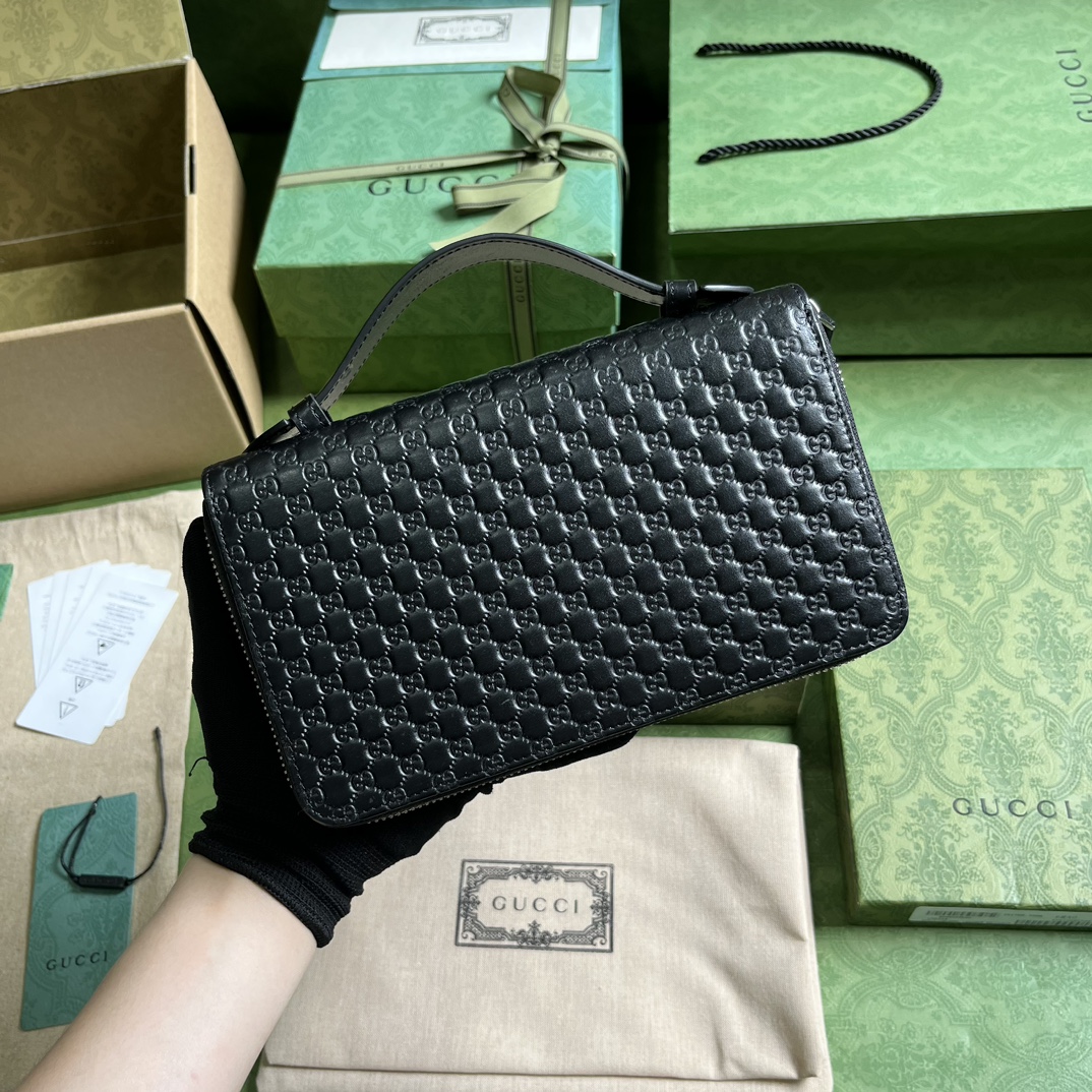 G*u*i jumbo gg travel document case