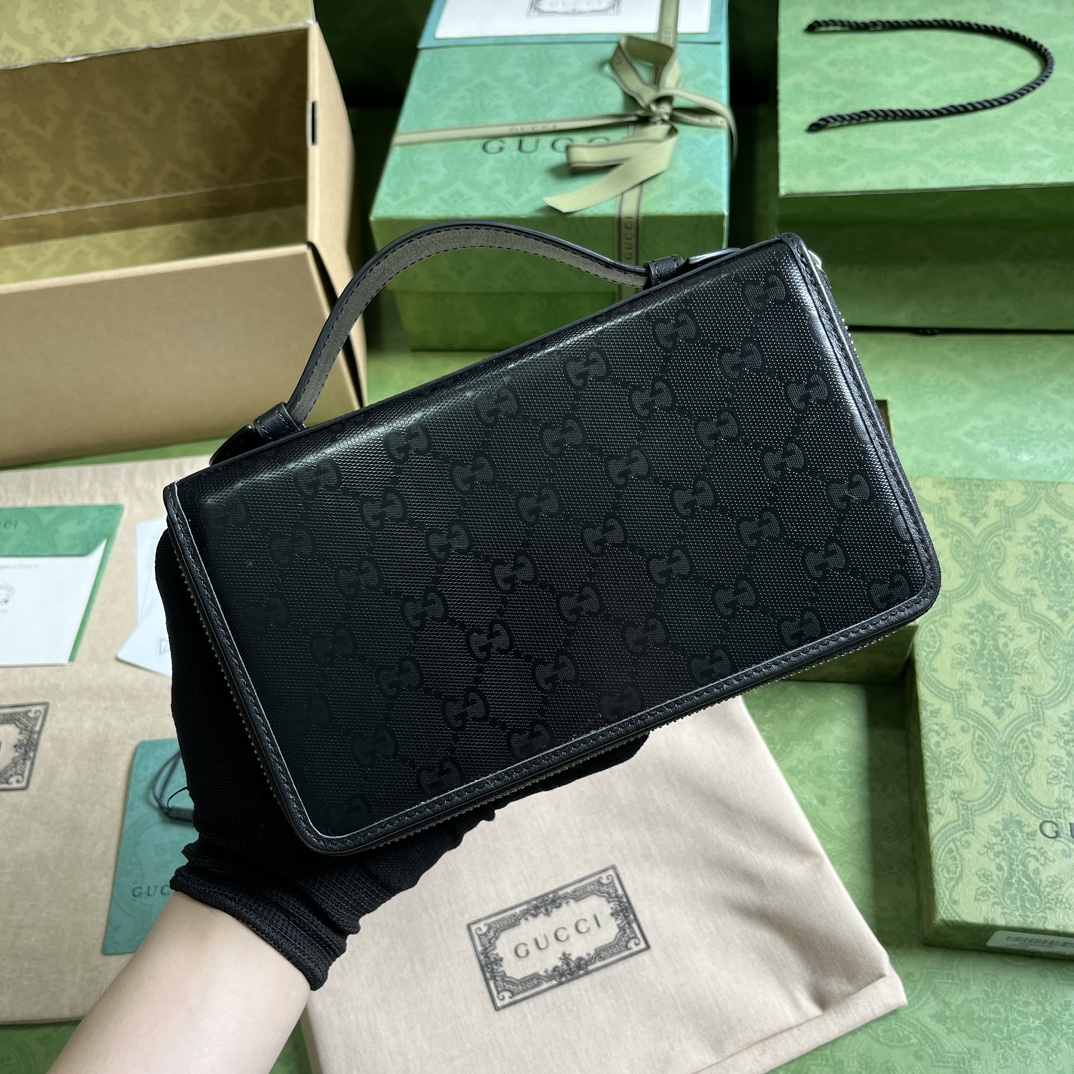 G*u*i jumbo gg travel document case