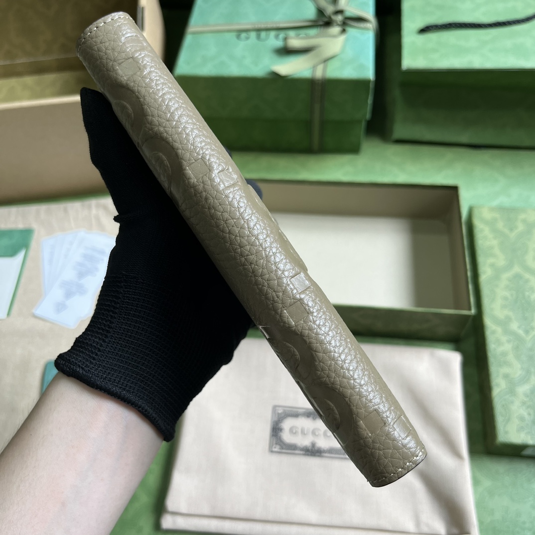 G*u*i jumbo gg zipped leather wallet