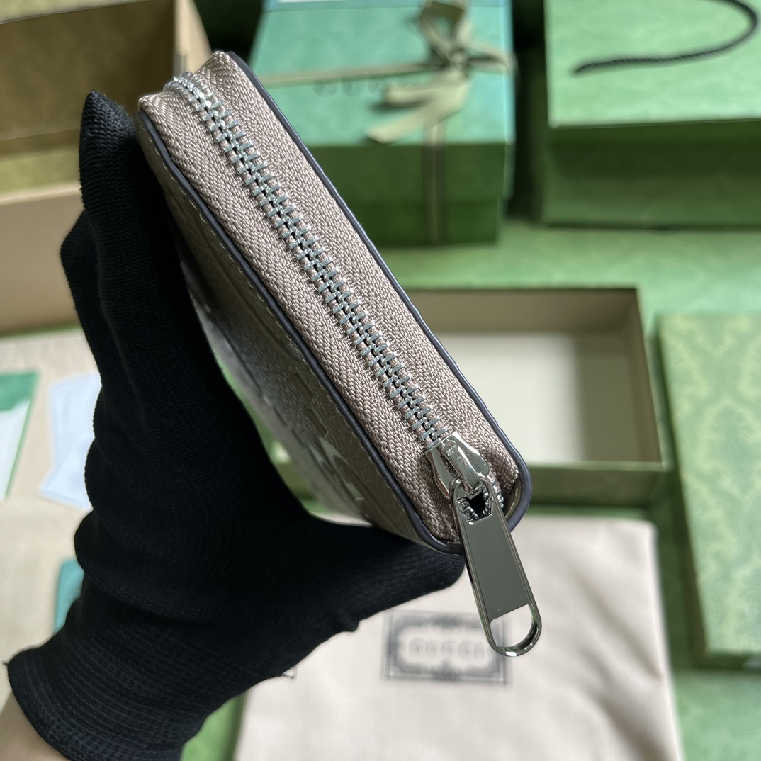 G*u*i jumbo gg zipped leather wallet