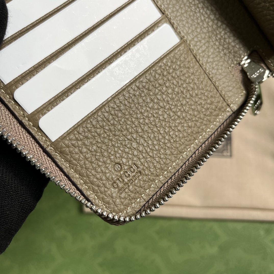G*u*i jumbo gg zipped leather wallet