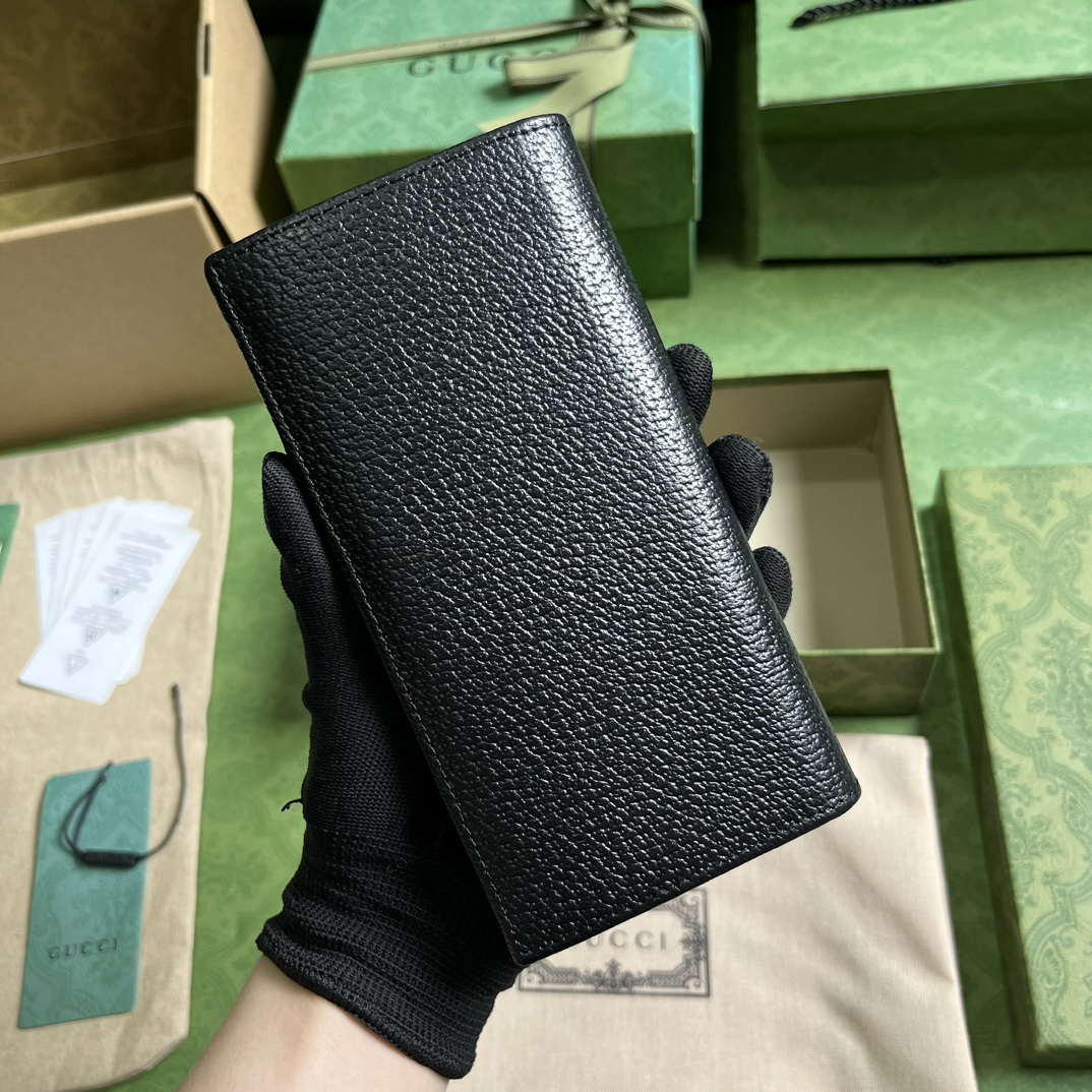 G*u*i long wallet with horsebit