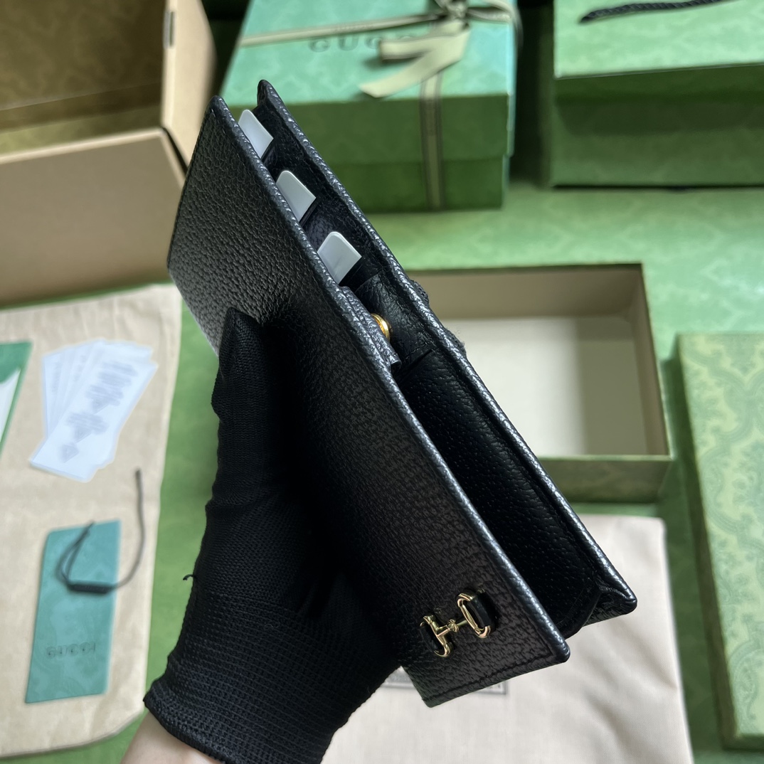 G*u*i long wallet with horsebit