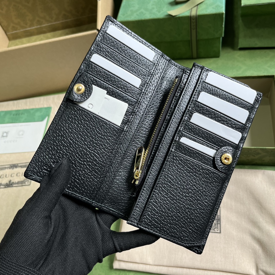 G*u*i long wallet with horsebit