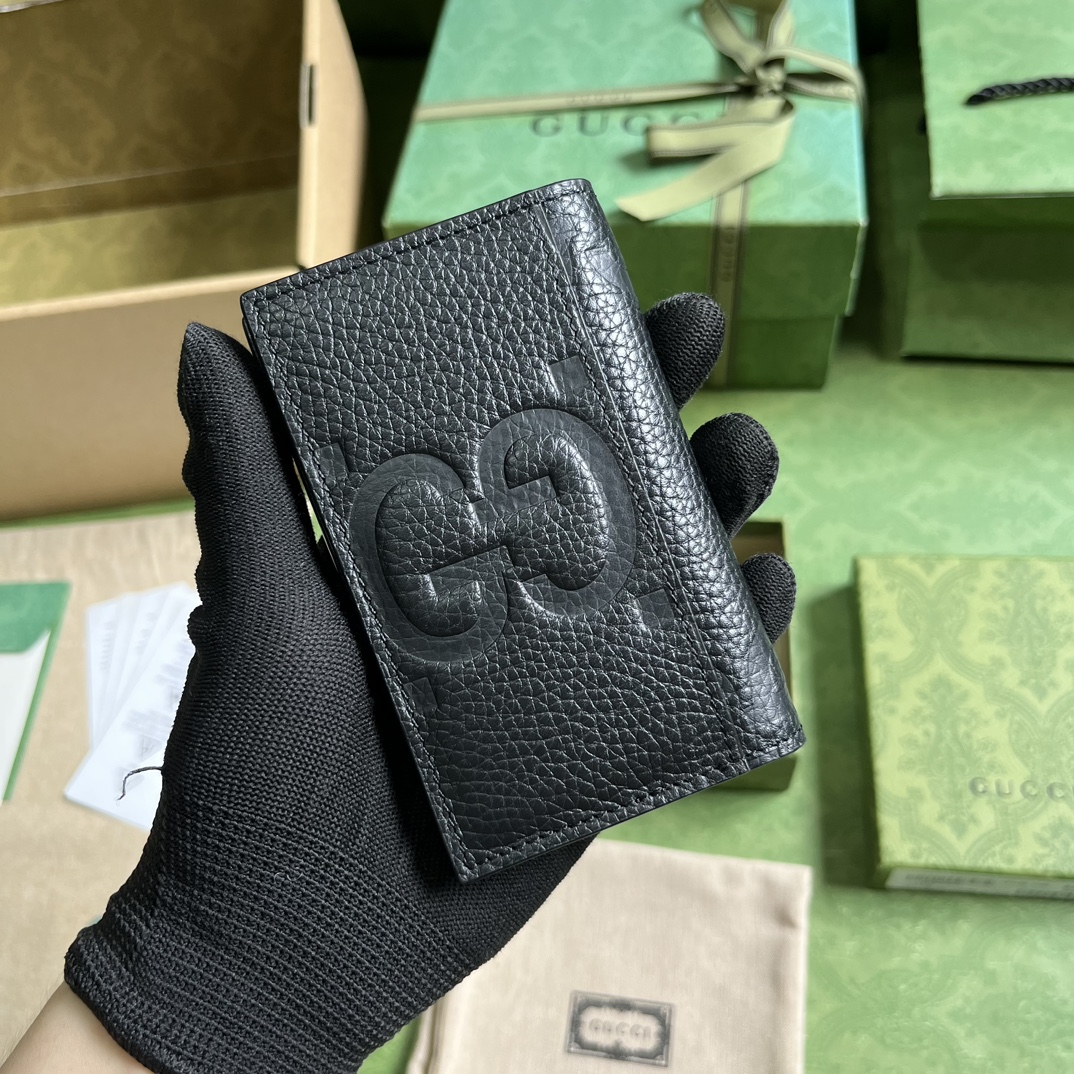 G*u*i jumbo gg card case