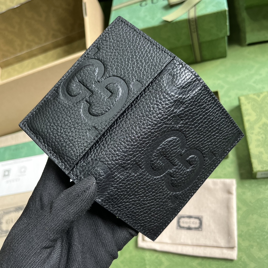 G*u*i jumbo gg card case